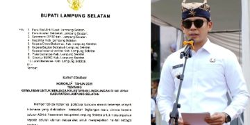 Bupati Lampung Selatan Terbitkan Surat Edaran Lingkungan, Pelanggar Terancam Penjara hingga 10 Tahun