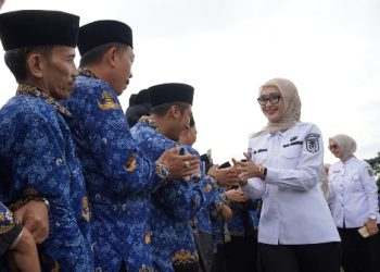 Wagub Jihan Nurlela Pimpin Apel dan Serahkan SK 863 PPPK Paruh Waktu Pemprov Lampung