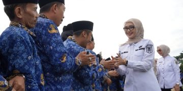 Wagub Jihan Nurlela Pimpin Apel dan Serahkan SK 863 PPPK Paruh Waktu Pemprov Lampung