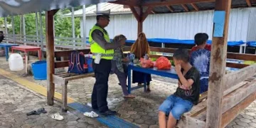 Pastikan Keamanan, Sat Lantas Polres Tulang Bawang Turun Langsung ke Lokasi Wisata