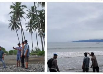 Polsek Kota Agung Olah TKP Insiden Dua Remaja Tenggelam