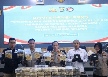 Sabu 122,5 Kg Sabu Dikamuflase Jengkol, Polisi Bongkar Jaringan Aceh–Jakarta di Bakauheni