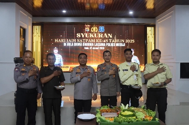 Peringati HUT Satpam Ke 45, Ini Pesan Kapolres Mesuji