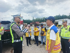 Jelang Ops Ketupat Krakatau 2026, Kasatlantas Polres Mesuji Cek Kesiapan Pos Pam dan Pos Yan