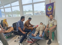 Gandeng Dinkes, BPN Mesuji Gelar Bakti Sosial Donor Darah