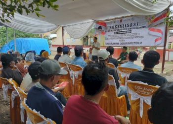 Lewat Sosialisasi Pancasila, Tondi Nasution Bangun Kedekatan dengan Warga Gadingrejo