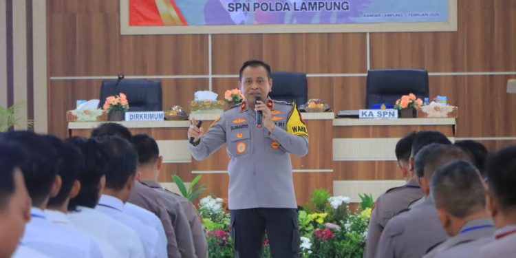 Wakapolda Lampung Tegaskan Pilar Manajemen dan Integritas dalam Pembekalan Peserta Didik SPN