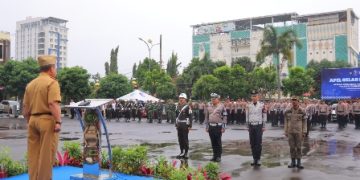 Sekda Bandarlampung Pasang Tanda Operasi Jadi Penanda Dimulainya Ops Keselamatan Krakatau 2026