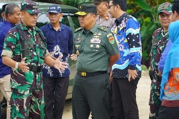 Kasdam XXI/Radin Inten Tinjau Lokasi Rencana Pembangunan Rindam XXI/ Radin Inten