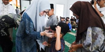 Santunan Anak Yatim dan Tausiyah Warnai Gelaran Isra Mi’raj Nabi Muhammad SAW di Masjid Al Muttaqin Pemda Pesawaran