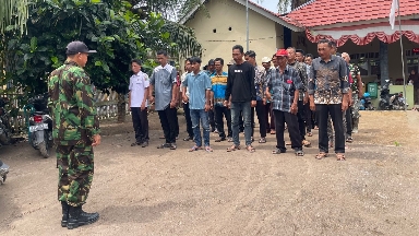TMMD Kodim 0421/Lampung Selatan Gelar Sosialisasi Wawasan Kebangsaan, Perkuat Peran Linmas Jaga Stabilitas Desa