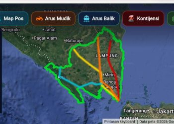 Pantau Jalur Mudik dari HP, Polda Lampung Luncurkan Aplikasi Siger Lampung Presisi