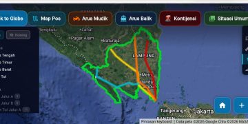 Pantau Jalur Mudik dari HP, Polda Lampung Luncurkan Aplikasi Siger Lampung Presisi