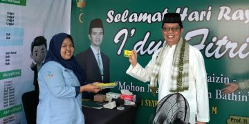 Rektor UIN RIL Resmikan Posko Masjid Ramah Pemudik di Masjid Raya Airan