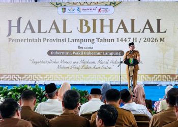 Gubernur Mirza Gelar Halal Bihalal Bersama Pegawai Pemprov Lampung