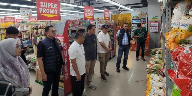 Sidak Pasar Modern, Polda Lampung Cek Harga dan Stok Pangan