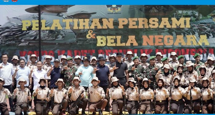 100 Pelajar Digembleng Bela Negara, Bupati Egi: Karakter Tak Bisa Digantikan AI