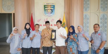 Gubernur Rahmat Mirzani Djausal Menerima Kunjungan Manajemen Kantor Berita RMOL Lampung