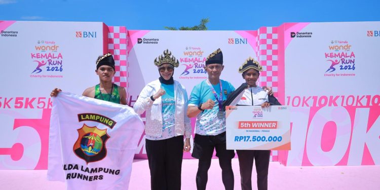 Pelari Polda Lampung Torehkan Prestasi pada Ajang Kemala Run di Bali
