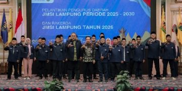 Sekdaprov Marindo Kurniawan Hadiri Pelantikan Pengurus JMSI Periode 2025–2030