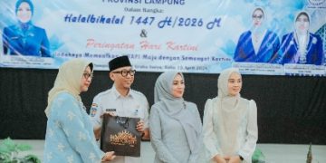 Gubernur Rahmat Mirzani Djausal Hadiri Halalbihalal Iwapi Lampung