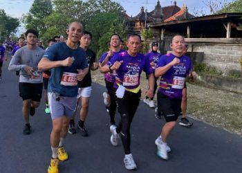 Kapolda Lampung Pimpin Ratusan Personel dan Bhayangkari Polda Lampung Ikuti Kemala Run 2026