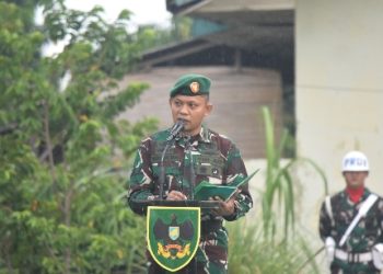 Pupuk Disiplin, Nasionalisme, dan Dedikasi, Prajurit dan PNS Korem 043/Gatam Ikuti Upacara Bulanan