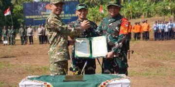 Buka TMMD ke-128 di Tanggamus, Danrem 043/Gatam Harapkan Kesejahteraan Warga Kalimiring Meningkat