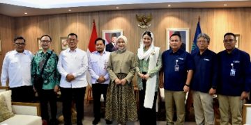 Wagub Jihan Nurlela Gelar Pertemuan dengan Wamen Perdagangan Dyah Roro Esti di Jakarta