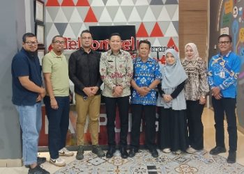 Audiensi Diskominfotiksan Pesawaran Bersama Telkomsel Bahas Penanganan Blankspot dan Penguatan Jaringan