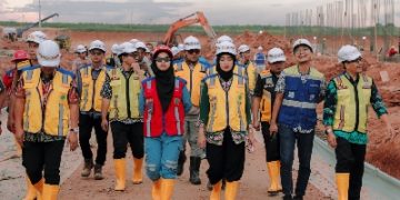 Wagub Jihan Nurlela Tinjau Langsung Progres Pembangunan Sekolah Rakyat di Kawasan Kota Baru, Lampung Selatan