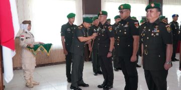 Danrem 043/Gatam Pimpin Langsung Tradisi Penyerahan Jabatan Kasrem, Kasilog Serta Sertijab Kasiintel