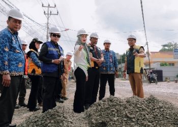 Wagub Jihan Nurlela Lakukan Groundbreaking Ruas Jalan Bandar Jaya-Mandala di Lampung Tengah