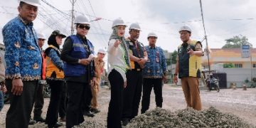 Wagub Jihan Nurlela Lakukan Groundbreaking Ruas Jalan Bandar Jaya-Mandala di Lampung Tengah