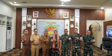 Pererat Sinergitas, Danrem 043/Gatam Silaturahmi ke Kantor Walikota Metro