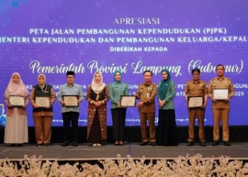 Pemprov Lampung Raih Penghargaan Apresiasi PJPK dari Menteri Kependudukan dan Pembangunan Keluarga/Kepala BKKBN RI