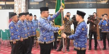 Sekdaprov Marindo Kurniawan Kukuhkan Pengurus KORPRI Way Kanan, Tekankan Peran Strategis ASN