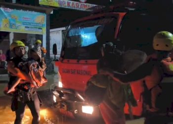 Banjir Rendam Bandar Lampung, 109 Warga Dievakuasi Tim SAR Hingga Dini Hari