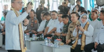Sekdaprov Marindo Dampingi Menko Pangan dan Menteri Perdagangan dalam Acara Rembuk Tani