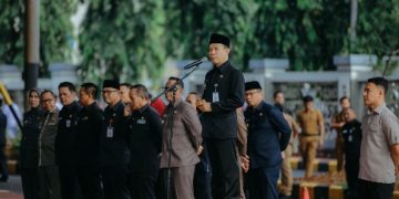 Pimpin Apel Pembinaan Satpol PP, Sekdaprov Marindo Kurniawan Tekankan Profesionalisme dan Soliditas Aparatur
