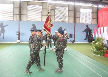 Dansat Brimob Pimpin Upacara Pelantikan Komandan Batalyon A, Serah Terima Danden Genana dan Kabag Ops Sat Brimob